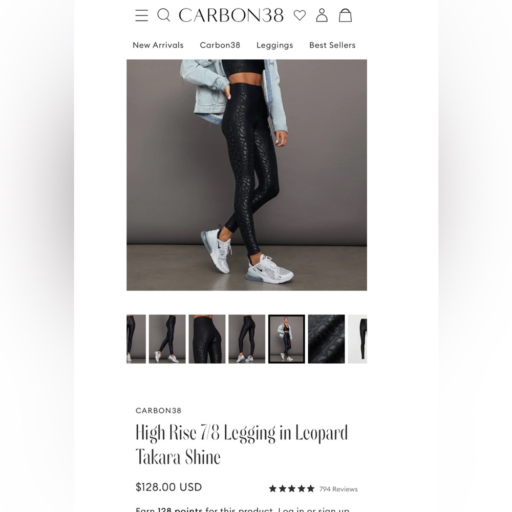 Carbon38 Takara Leggings in NAVY